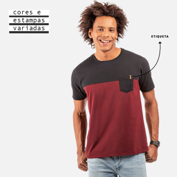 CAMISETA C/ BOLSO