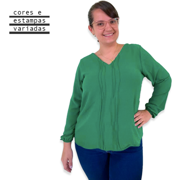 BLUSA M/L NERVURA