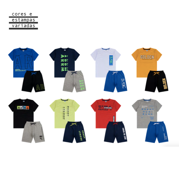 CONJ CAMISETA MASC