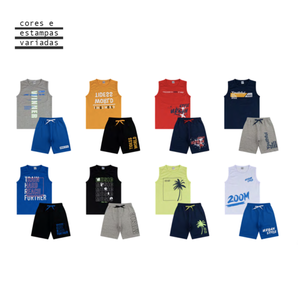 CONJ CAMISETA MASC