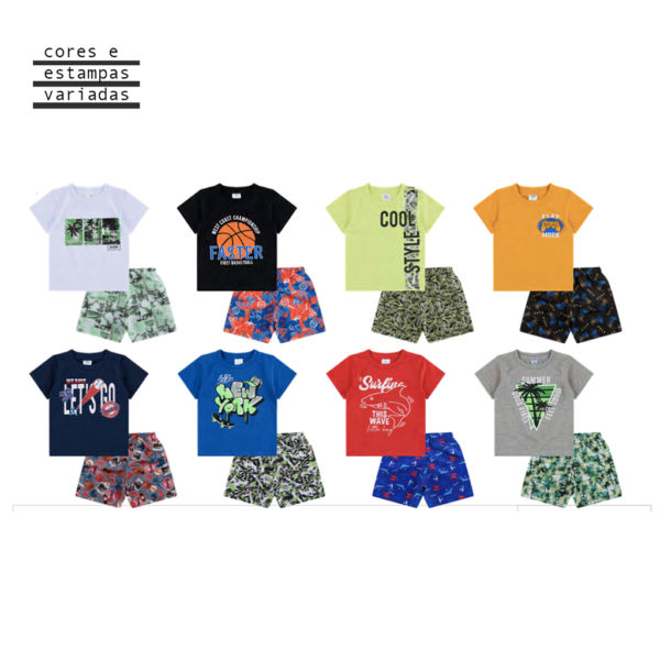 CONJ CAMISETA MASC