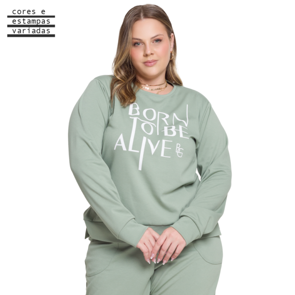 CONJ BLUSAO/JOGGER FEM