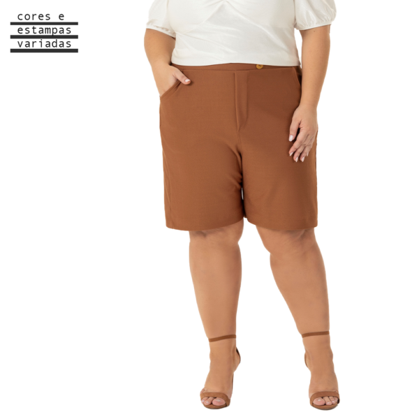 BERMUDA SARJADA FEM