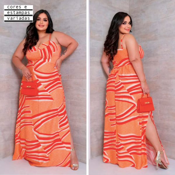 VESTIDO LONGO FENDA LAT(U)-G1