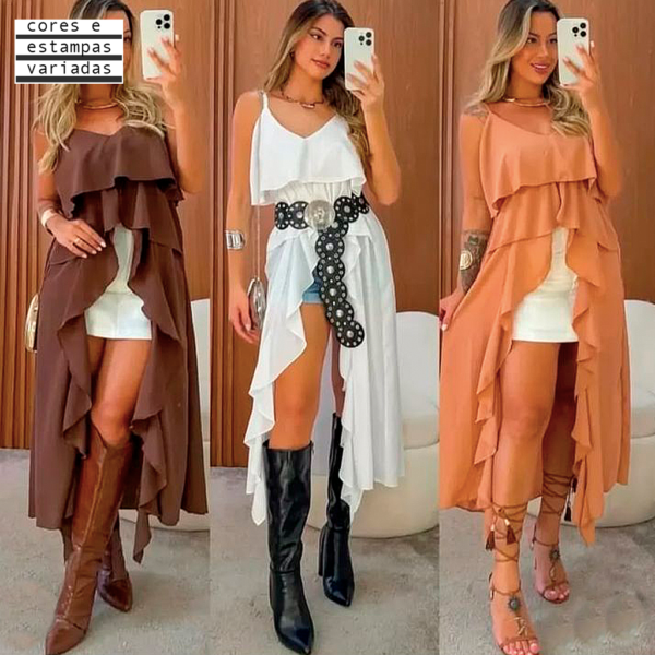 BLUSA LONGA BOHO(U)-M