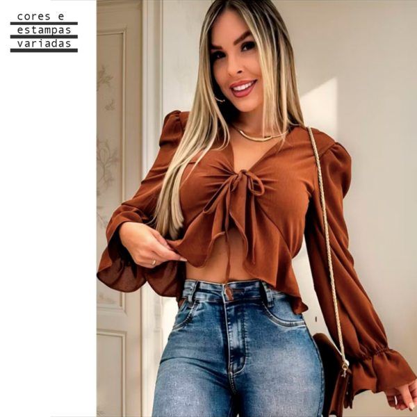 BLUSA M/L BOHO(U)-M