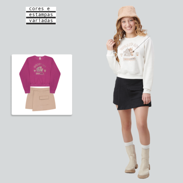 CONJ CROP/SHORTS SAIA