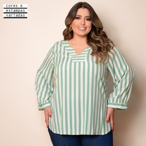 BLUSA MANGA 7/8 PLUS (U)-G1