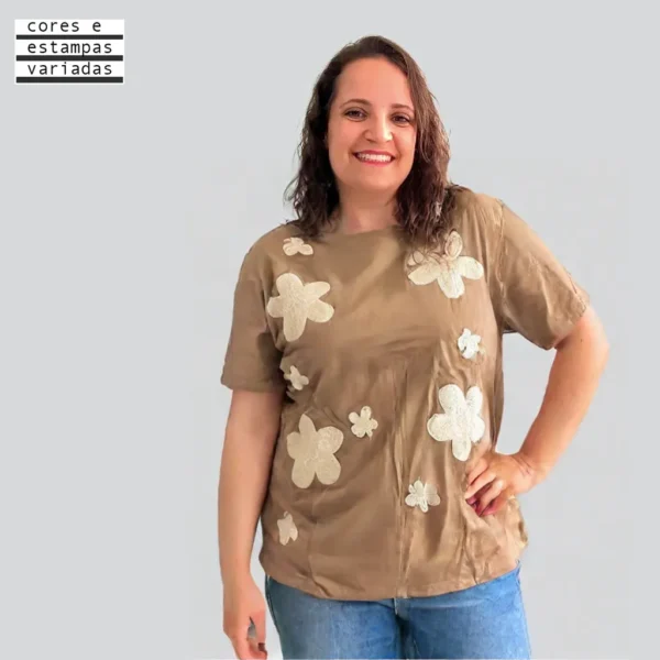 BLUSA APLIQUE PLUS